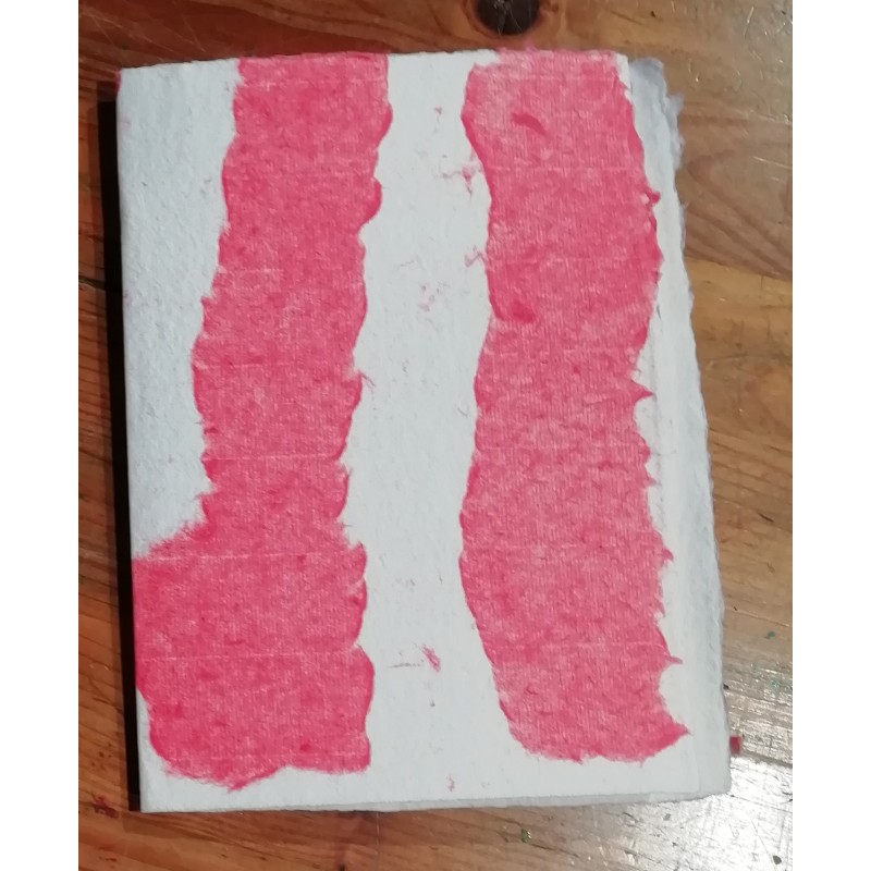 Cahier A5, 72p,  Couverture Blanc et rouge
